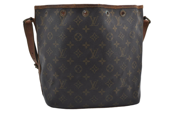 Authentic Louis Vuitton Monogram Petit Noe Shoulder Bag M42226 LV 9290D