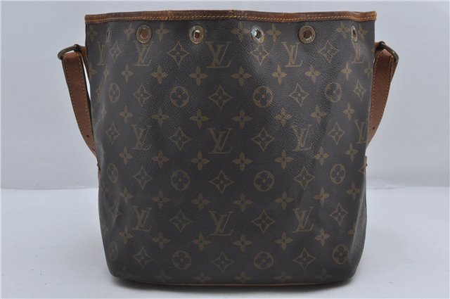 Authentic Louis Vuitton Monogram Petit Noe Shoulder Bag M42226 LV 9290D