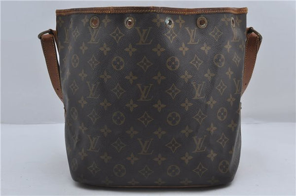 Authentic Louis Vuitton Monogram Petit Noe Shoulder Bag M42226 LV 9290D