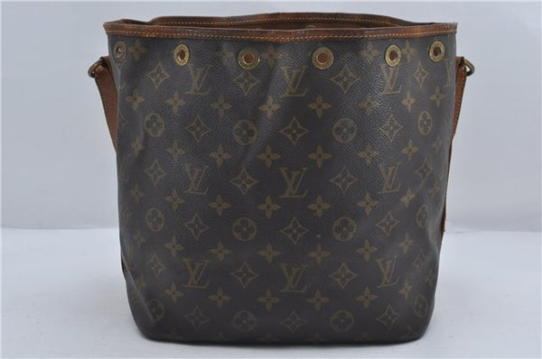 Authentic Louis Vuitton Monogram Petit Noe Shoulder Bag M42226 LV 9290D