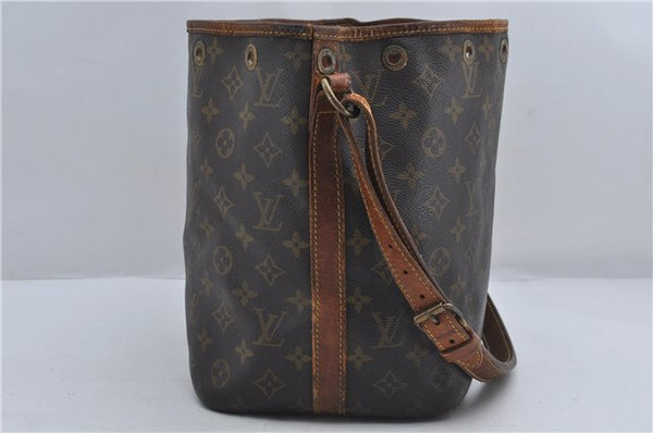 Authentic Louis Vuitton Monogram Petit Noe Shoulder Bag M42226 LV 9290D