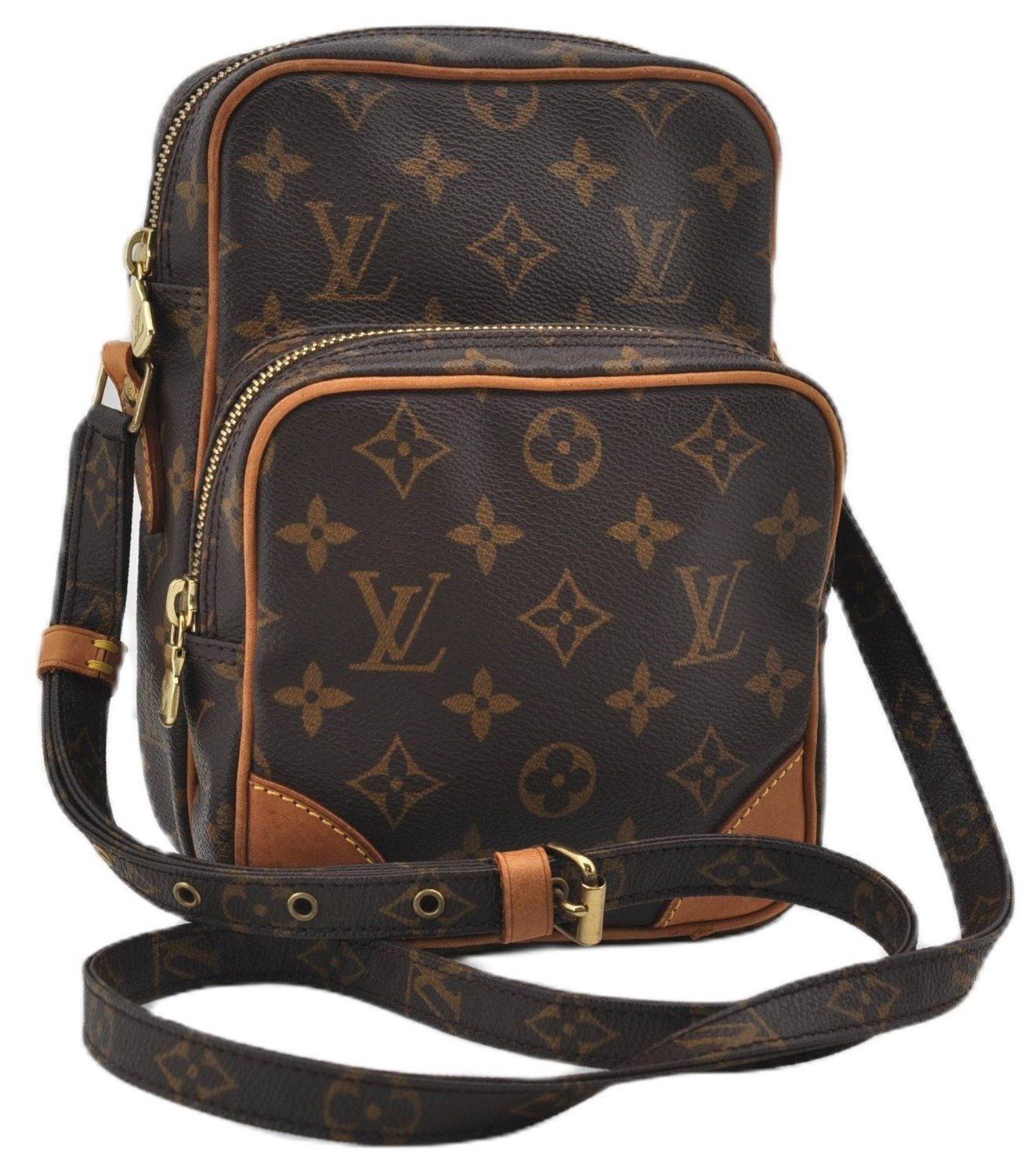 Authentic Louis Vuitton Monogram Amazone Shoulder Cross Body Bag M45236 LV 9290E