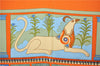 Authentic HERMES Carre 90 Scarf "LES SECRETS DE MINOS" Silk Orange Box 9290F