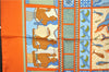 Authentic HERMES Carre 90 Scarf "LES SECRETS DE MINOS" Silk Orange Box 9290F