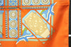 Authentic HERMES Carre 90 Scarf "LES SECRETS DE MINOS" Silk Orange Box 9290F