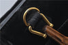 Authentic GUCCI Bamboo 2way Hand Shoulder Bag Purse Suede Leather Black 9291D