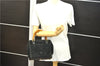 Authentic GUCCI Bamboo 2way Hand Shoulder Bag Purse Suede Leather Black 9291D