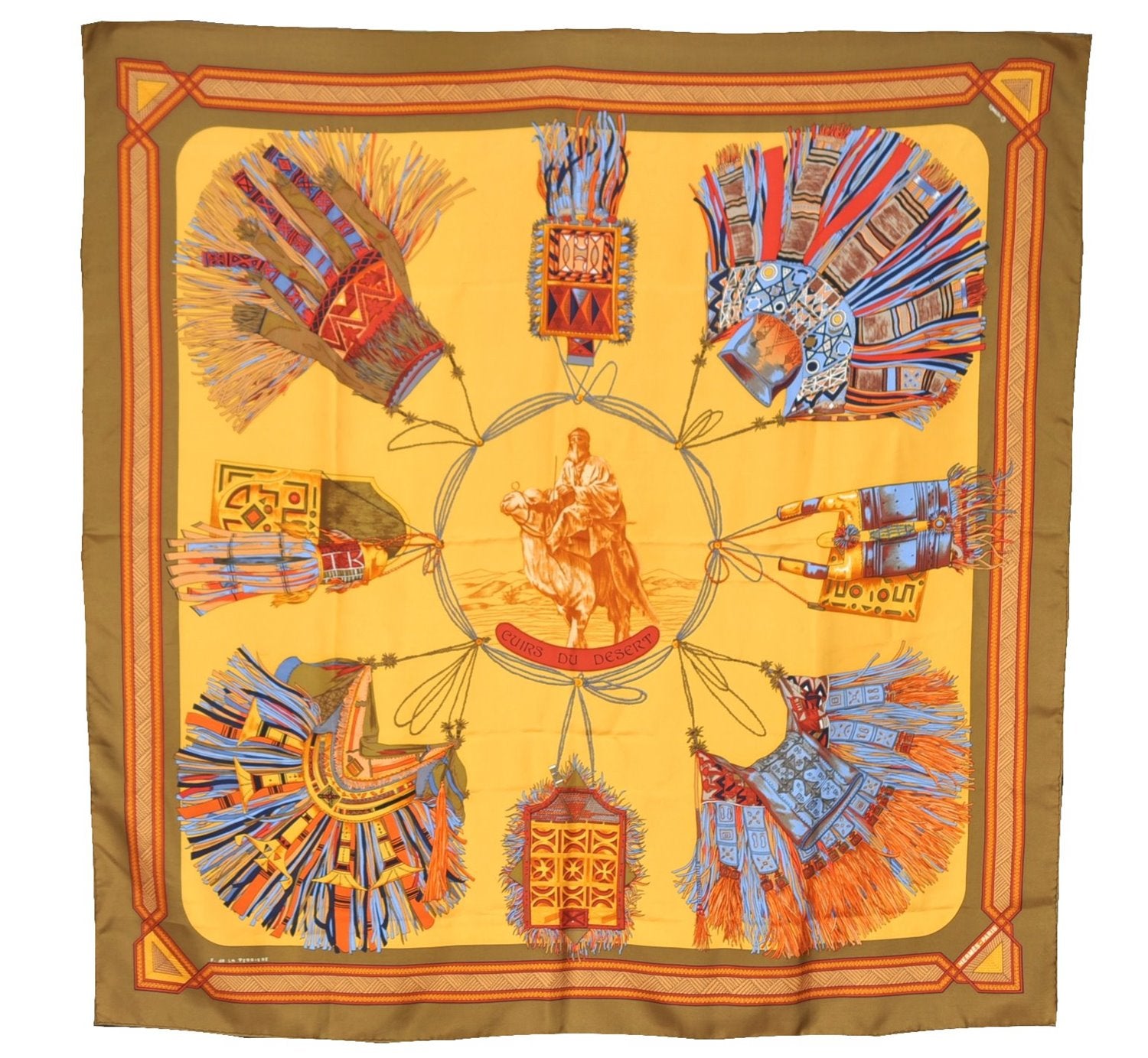 Authentic HERMES Carre 90 Scarf 