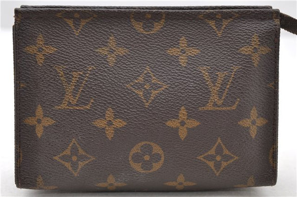 Auth Louis Vuitton Monogram Poche Toilette 15 Cosmetics Pouch M47546 LV 9295C