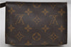 Auth Louis Vuitton Monogram Poche Toilette 15 Cosmetics Pouch M47546 LV 9295C