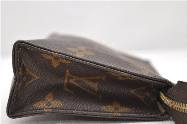 Auth Louis Vuitton Monogram Poche Toilette 15 Cosmetics Pouch M47546 LV 9295C
