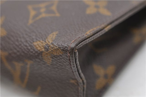 Auth Louis Vuitton Monogram Poche Toilette 15 Cosmetics Pouch M47546 LV 9295C