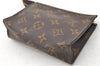 Auth Louis Vuitton Monogram Poche Toilette 15 Cosmetics Pouch M47546 LV 9295C
