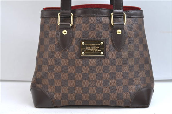 Authentic Louis Vuitton Damier Hampstead PM Shoulder Tote Bag N51205 LV 9295E