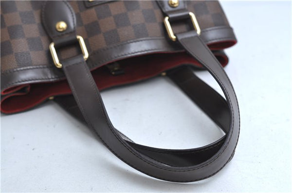 Authentic Louis Vuitton Damier Hampstead PM Shoulder Tote Bag N51205 LV 9295E