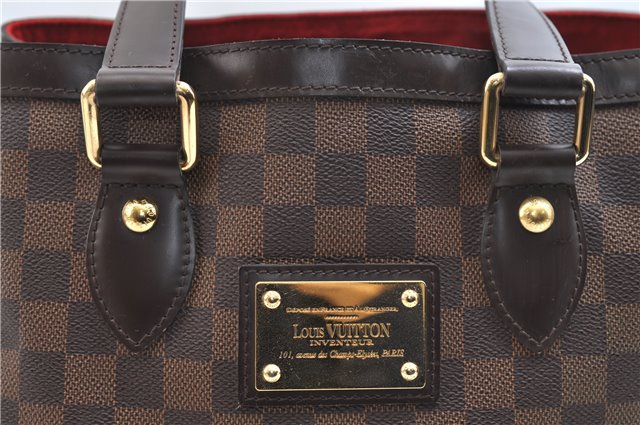 Authentic Louis Vuitton Damier Hampstead PM Shoulder Tote Bag N51205 LV 9295E