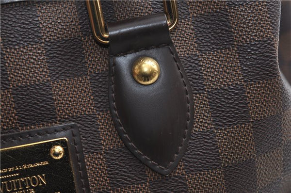 Authentic Louis Vuitton Damier Hampstead PM Shoulder Tote Bag N51205 LV 9295E
