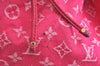 Auth Louis Vuitton Monogram Denim Noefull MM 2Way Hand Bag M40870 Pink 9295G