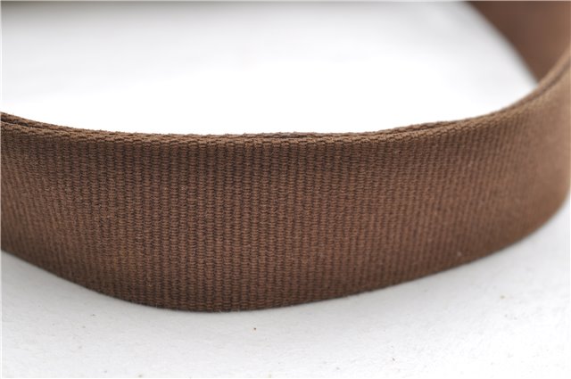 Authentic PRADA Canvas Leather Shoulder Cross Body Bag Purse Brown 9296D