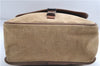 Authentic PRADA Canvas Leather Shoulder Cross Body Bag Purse Brown 9296D