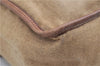 Authentic PRADA Canvas Leather Shoulder Cross Body Bag Purse Brown 9296D