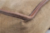 Authentic PRADA Canvas Leather Shoulder Cross Body Bag Purse Brown 9296D
