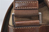 Authentic PRADA Canvas Leather Shoulder Cross Body Bag Purse Brown 9296D