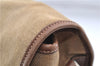 Authentic PRADA Canvas Leather Shoulder Cross Body Bag Purse Brown 9296D