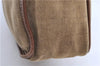 Authentic PRADA Canvas Leather Shoulder Cross Body Bag Purse Brown 9296D