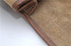 Authentic PRADA Canvas Leather Shoulder Cross Body Bag Purse Brown 9296D