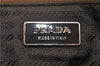 Authentic PRADA Canvas Leather Shoulder Cross Body Bag Purse Brown 9296D