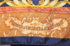 Authentic HERMES Carre 90 Scarf "PIERRES d'ORIENT et d'OCCIDENT" Silk Blue 9296F