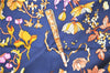 Authentic HERMES Carre 90 Scarf "PIERRES d'ORIENT et d'OCCIDENT" Silk Blue 9296F