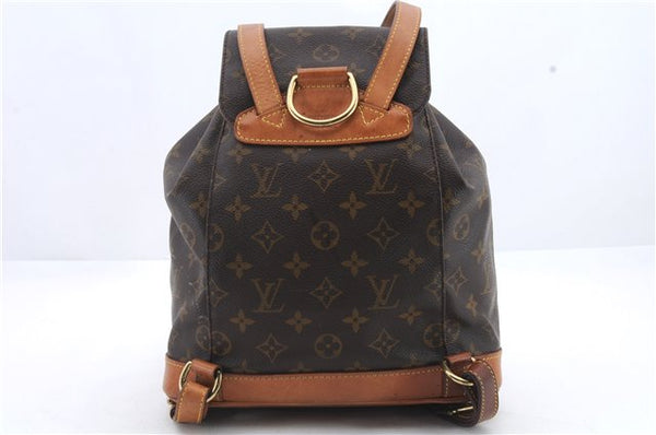 Authentic Louis Vuitton Monogram Montsouris MM Backpack M51136 LV 9297C