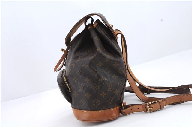 Authentic Louis Vuitton Monogram Montsouris MM Backpack M51136 LV 9297C
