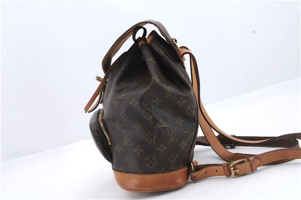 Authentic Louis Vuitton Monogram Montsouris MM Backpack M51136 LV 9297C