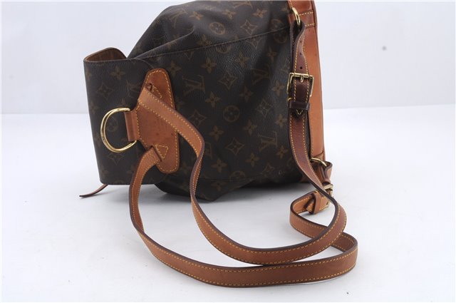 Authentic Louis Vuitton Monogram Montsouris MM Backpack M51136 LV 9297C