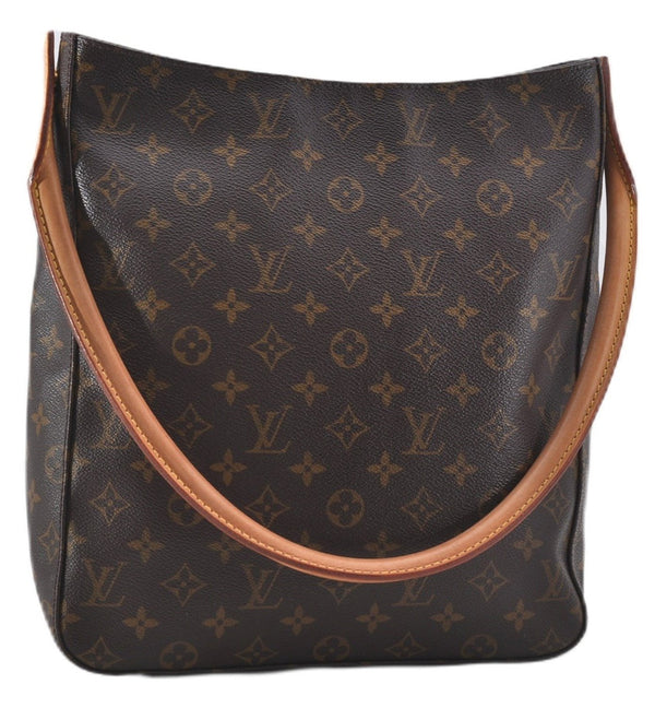 Authentic Louis Vuitton Monogram Looping GM Shoulder Bag M51145 LV 9297E