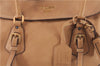 Authentic PRADA CERVO Leather 2Way Shoulder Hand Tote Bag BN1190 Beige 9299E