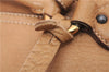 Authentic PRADA CERVO Leather 2Way Shoulder Hand Tote Bag BN1190 Beige 9299E