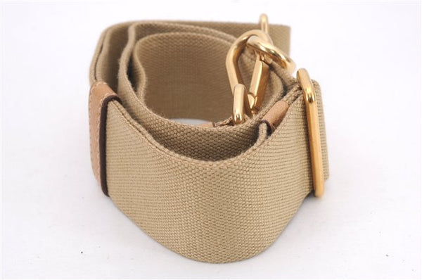 Authentic PRADA CERVO Leather 2Way Shoulder Hand Tote Bag BN1190 Beige 9299E