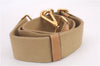 Authentic PRADA CERVO Leather 2Way Shoulder Hand Tote Bag BN1190 Beige 9299E