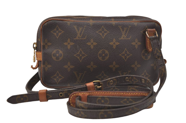 Auth Louis Vuitton Monogram Marly Bandouliere Shoulder Cross Bag M51828 LV 9301D