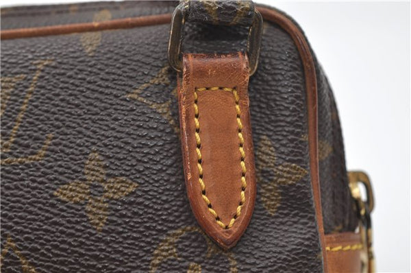 Auth Louis Vuitton Monogram Marly Bandouliere Shoulder Cross Bag M51828 LV 9301D