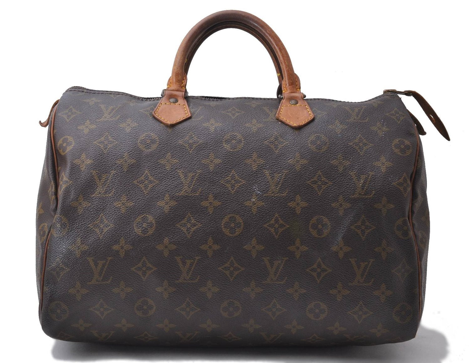 Authentic Louis Vuitton Monogram Speedy 35 Hand Bag M41524 LV 9302C