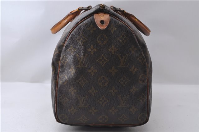 Authentic Louis Vuitton Monogram Speedy 35 Hand Bag M41524 LV 9302C