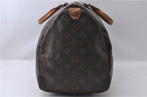 Authentic Louis Vuitton Monogram Speedy 35 Hand Bag M41524 LV 9302C