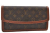 Auth Louis Vuitton Monogram Pochette Dame PM Clutch Hand Bag M51812 LV 9302D
