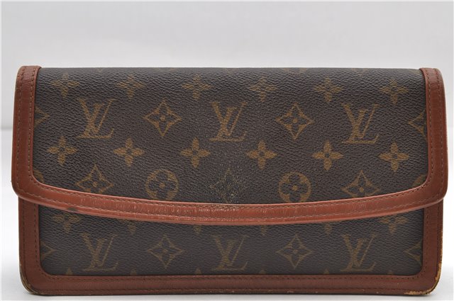 Auth Louis Vuitton Monogram Pochette Dame PM Clutch Hand Bag M51812 LV 9302D