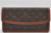 Auth Louis Vuitton Monogram Pochette Dame PM Clutch Hand Bag M51812 LV 9302D